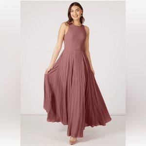 Azazie Lindie Bridesmaid Dress, Size 10, Vintage Mauve